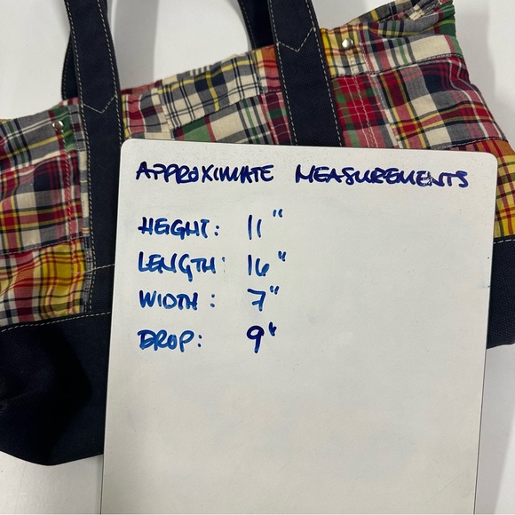 J.Crew Madras Patchwork Plaid Tote Bag - Picture 7 of 7